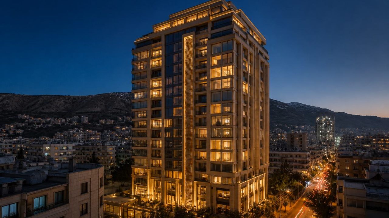 لقطة من مراحل إنشاء مشروع سكني